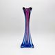 Large Sommerso Vase Murano Violet Blue 34cm