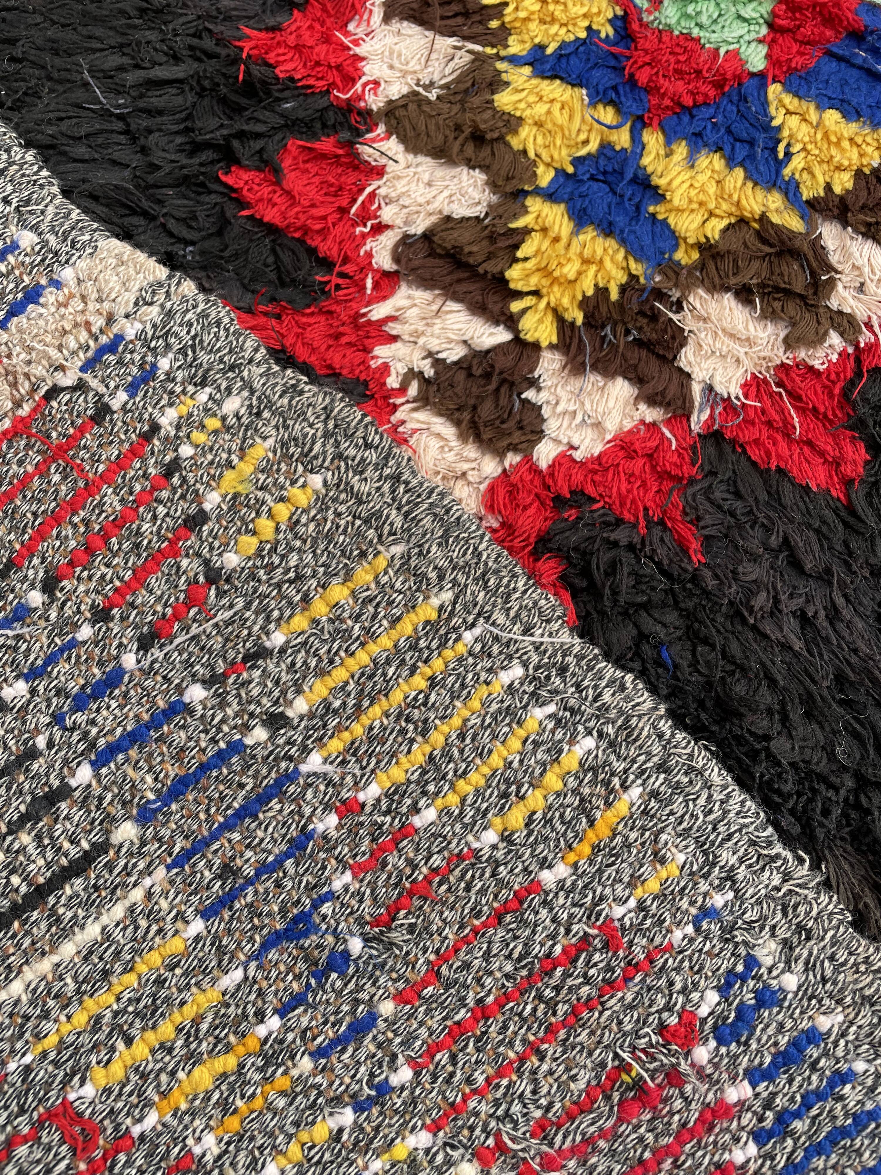 Carpet berbere boucherouite 80x245 cm