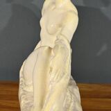 Sculpture “Young woman among flowers”, Odyv, Manufacture Berlot-Mussier, Art Deco