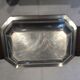 Silver metal bread basket