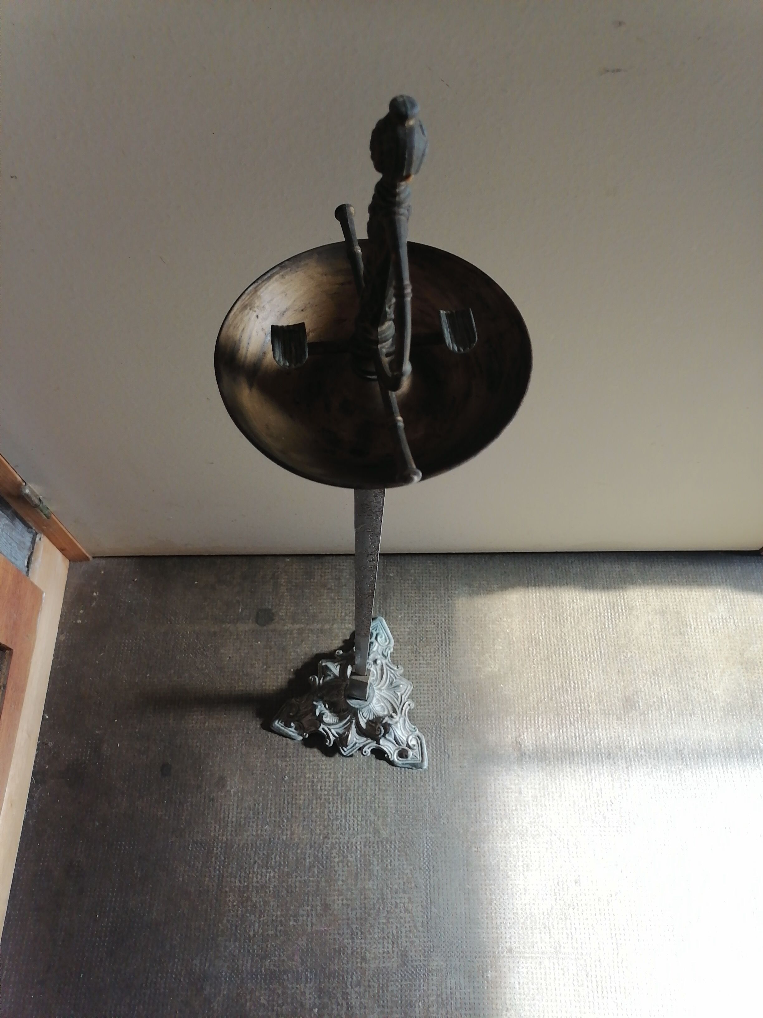 Ashtray sword metal 1960