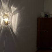 Set of 2 Glass Wall Lamps by Glashütte Limburg