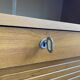 Low storage unit, 70s/80s three height-adjustable shelves