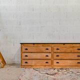 Wooden trade counter