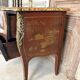 Commode de style Louis XV en laque rouge époque 1900