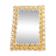 Spectacular backlit mirror in gilded brass and crystal glass by Palwa, Germany.