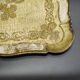 Florentine tray in resin painted with the hand of rectangular shape