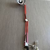 Vintage orange articulated desk lamp