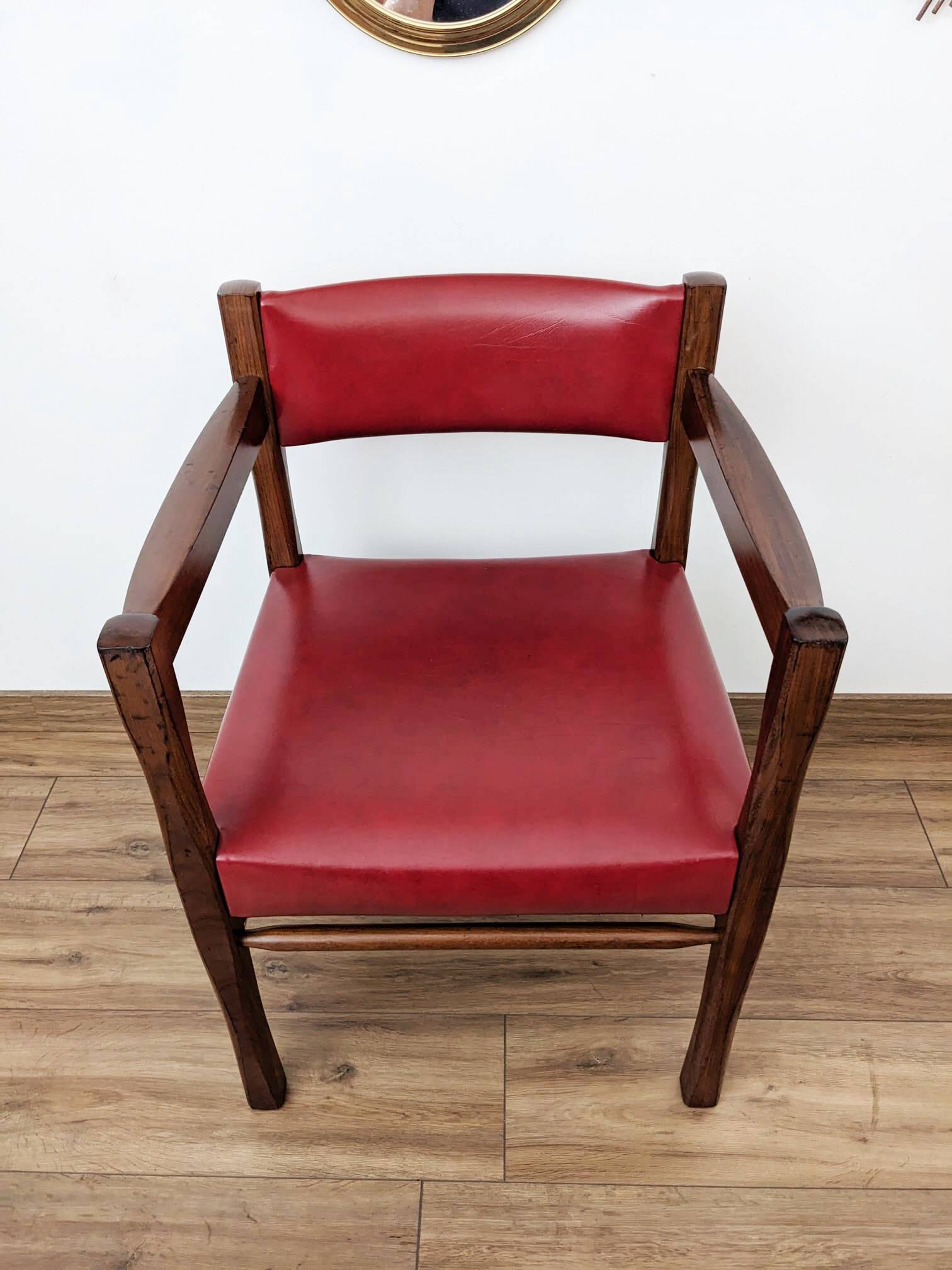 Set of two vintage bridge armchairs