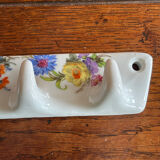 Vintage set of two porcelain coat hooks Champs Élysées Paris
