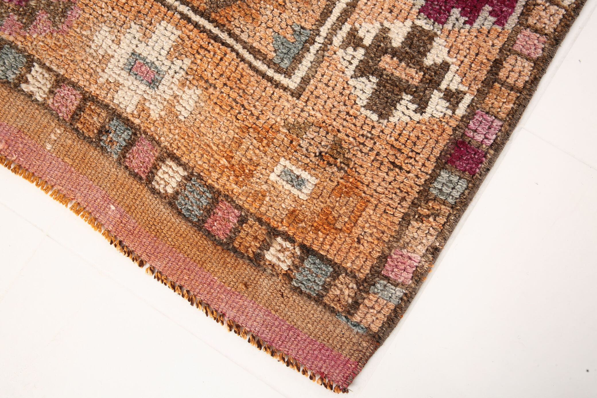 3x9 vintage runner rug, 81x267cm