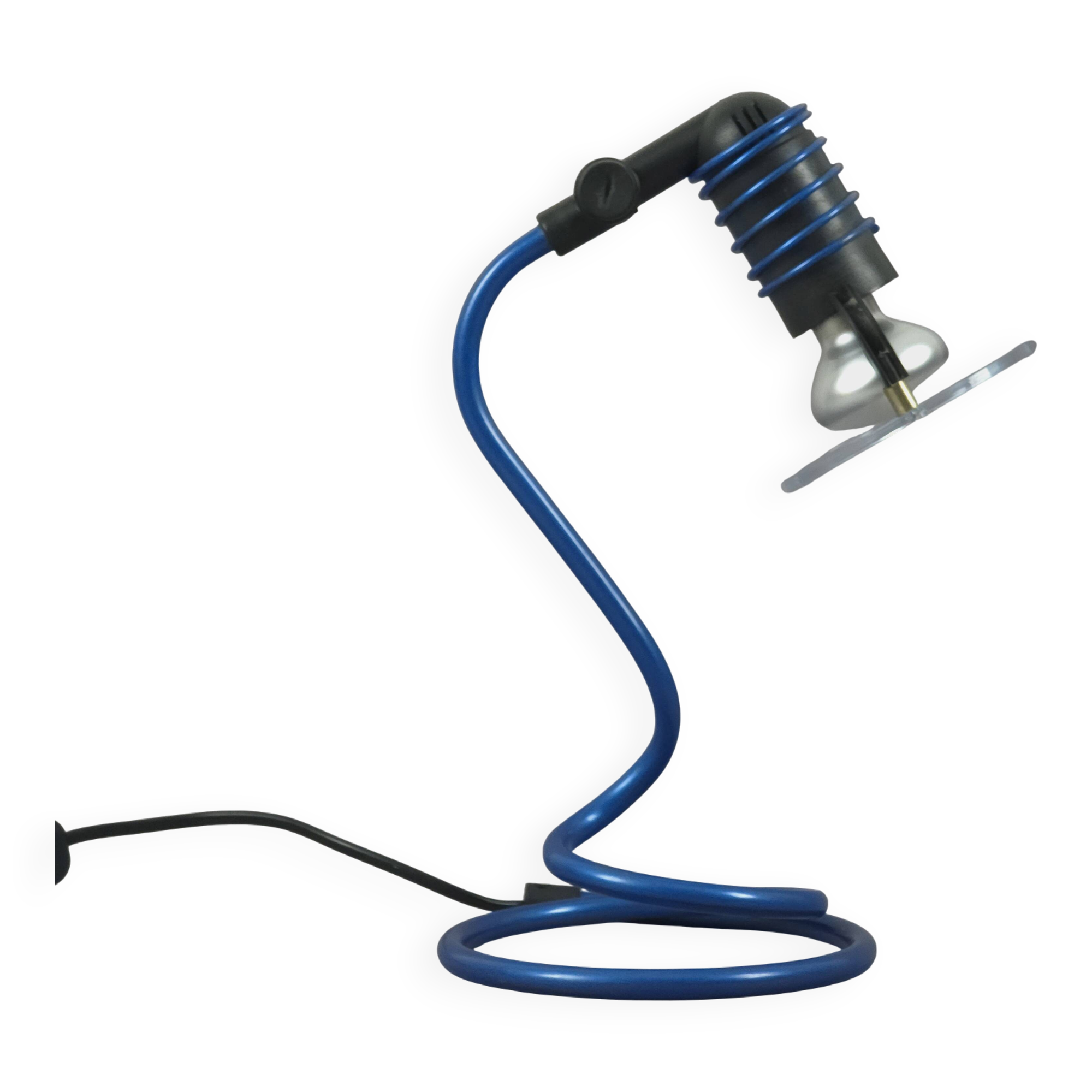 1990s Postmodern ESTO Spiral Adjustable Desk Light.