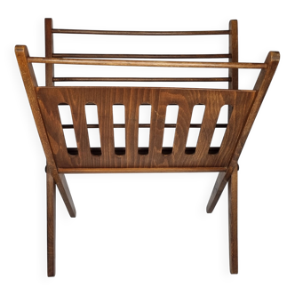Porte-revues pliant en bois par Cees Braakman pour Pastoe, années 60