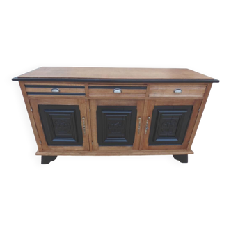 Solid wood sideboard 3 doors 3 drawers