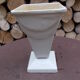 White cast iron vase