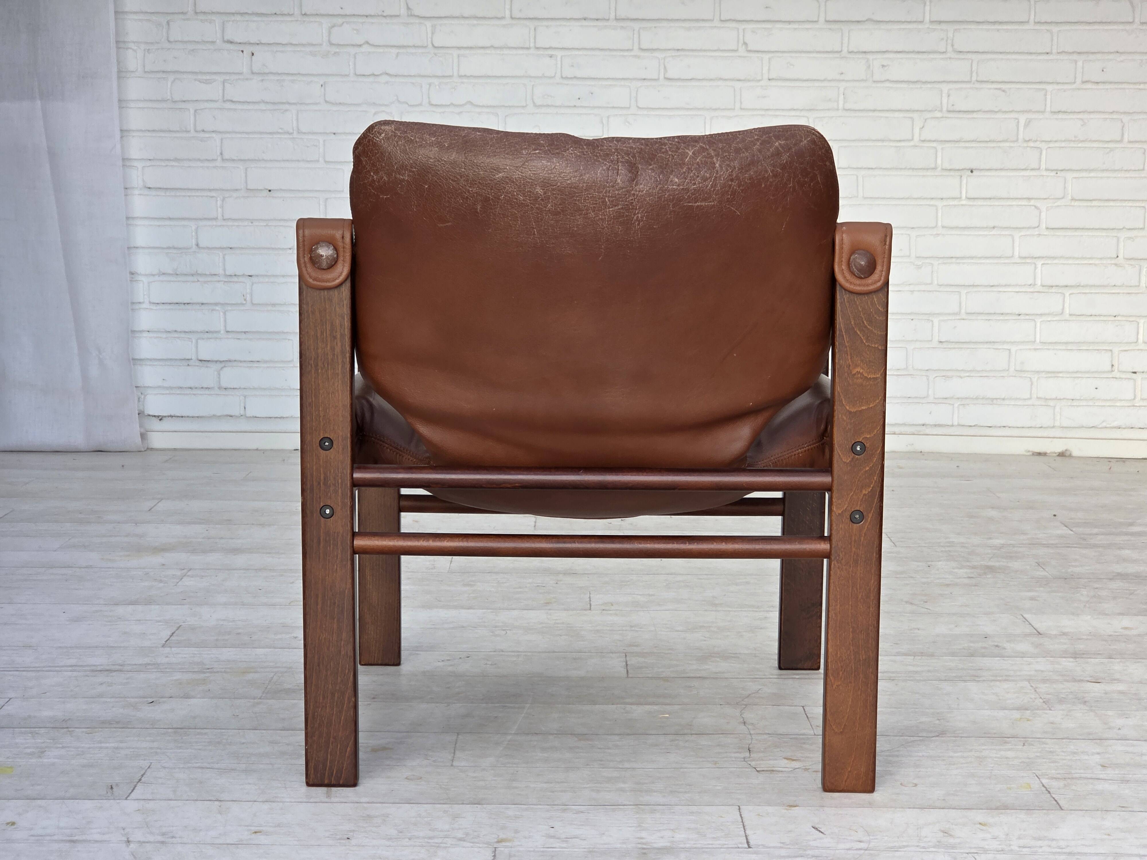 1970s, Danish armchair model "Safari" by Skippers Furniture.