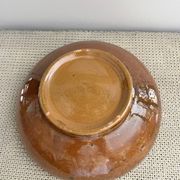 Glazed terracotta salad bowl