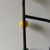 Vestiaire porte manteau boules de billard et miroir style Roger Feraud