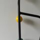 Roger Feraud-style coat rack, billiard balls and mirror