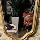 Baroque mirror in gilded wood and moulded stucco in Louis XV style - 61 x 35 cm
