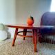 70s rattan coffee table