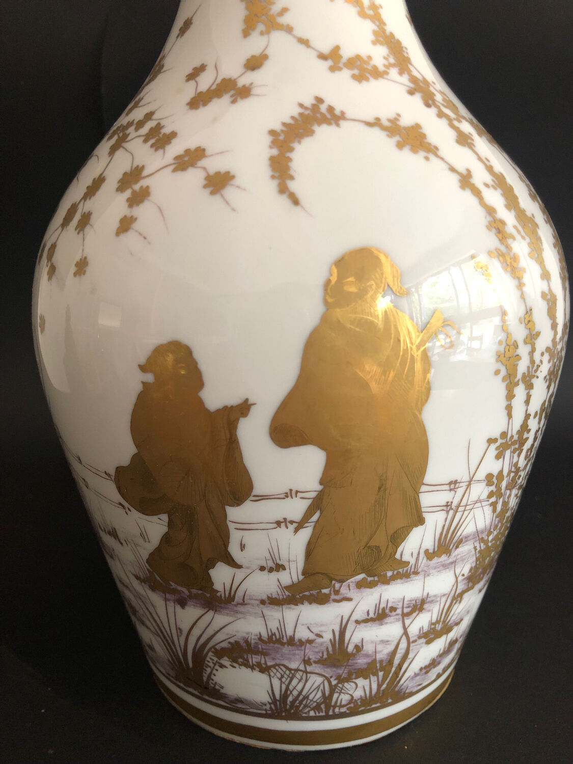 Vase with Asian decoration