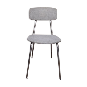 Chaise vintage chrome et tissu
