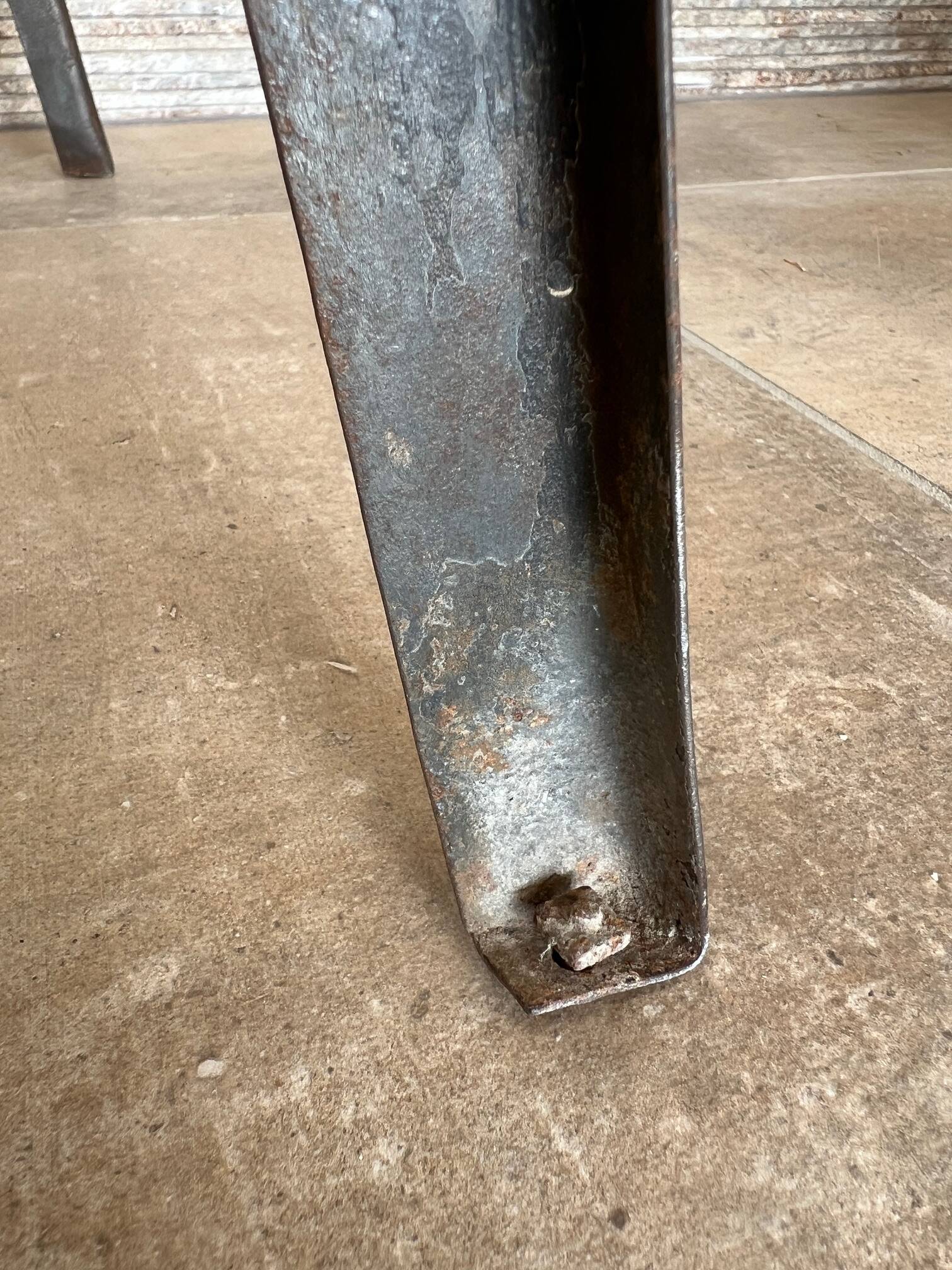 Manufrance 1930 industrial metal stepladder