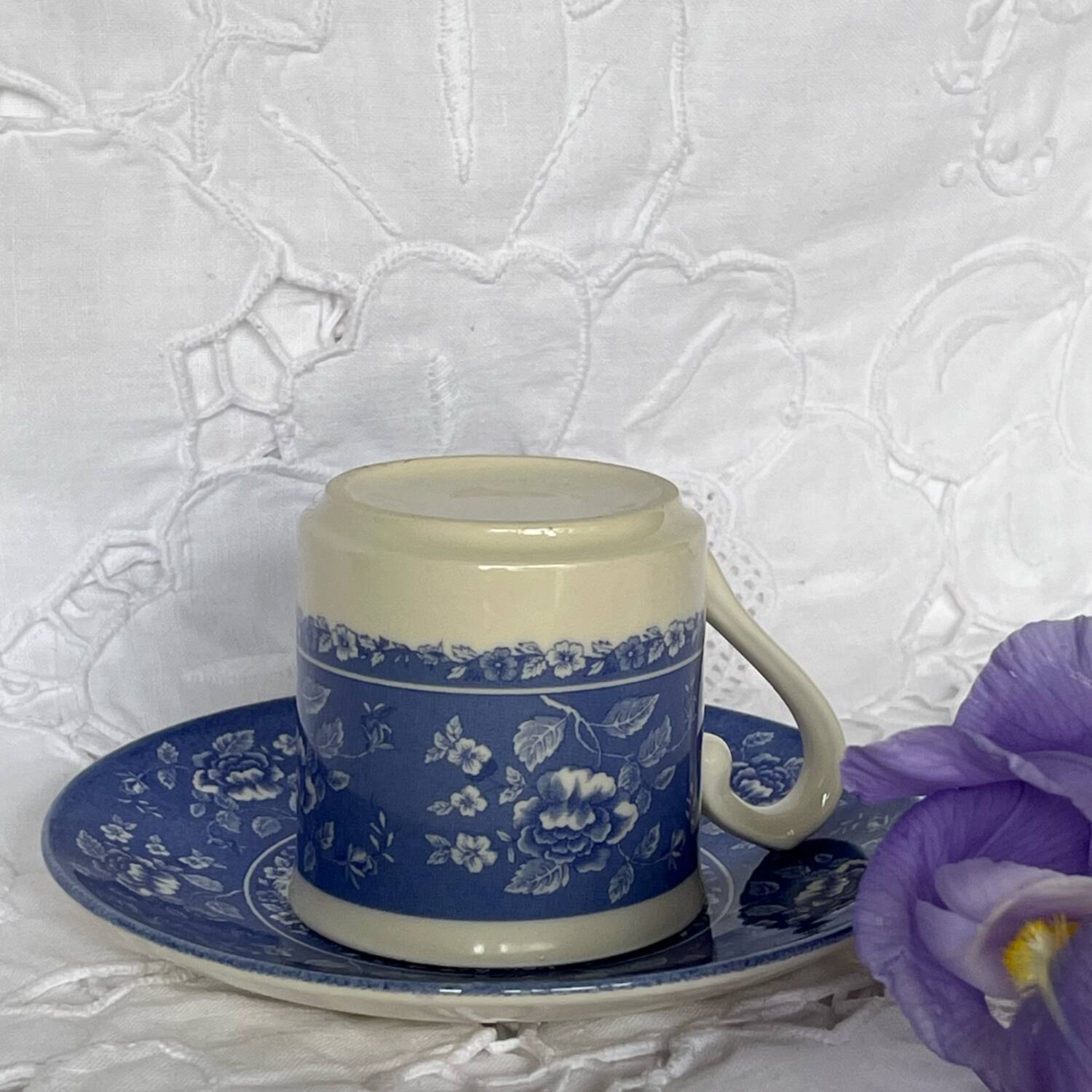 6 tasses à café en porcelaine anglaise