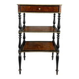 Table d’appoint NNapoléon III en bois marqueté, XIXème siècle