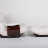 Armchair Marsala  with ottoman by Michel Ducaroy for Ligne Roset
