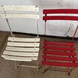 Set of 5 guinguette chairs