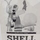Affiche pub papier shell 1929 par René Vincent