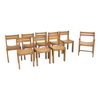 Sornay 80s beech chairs