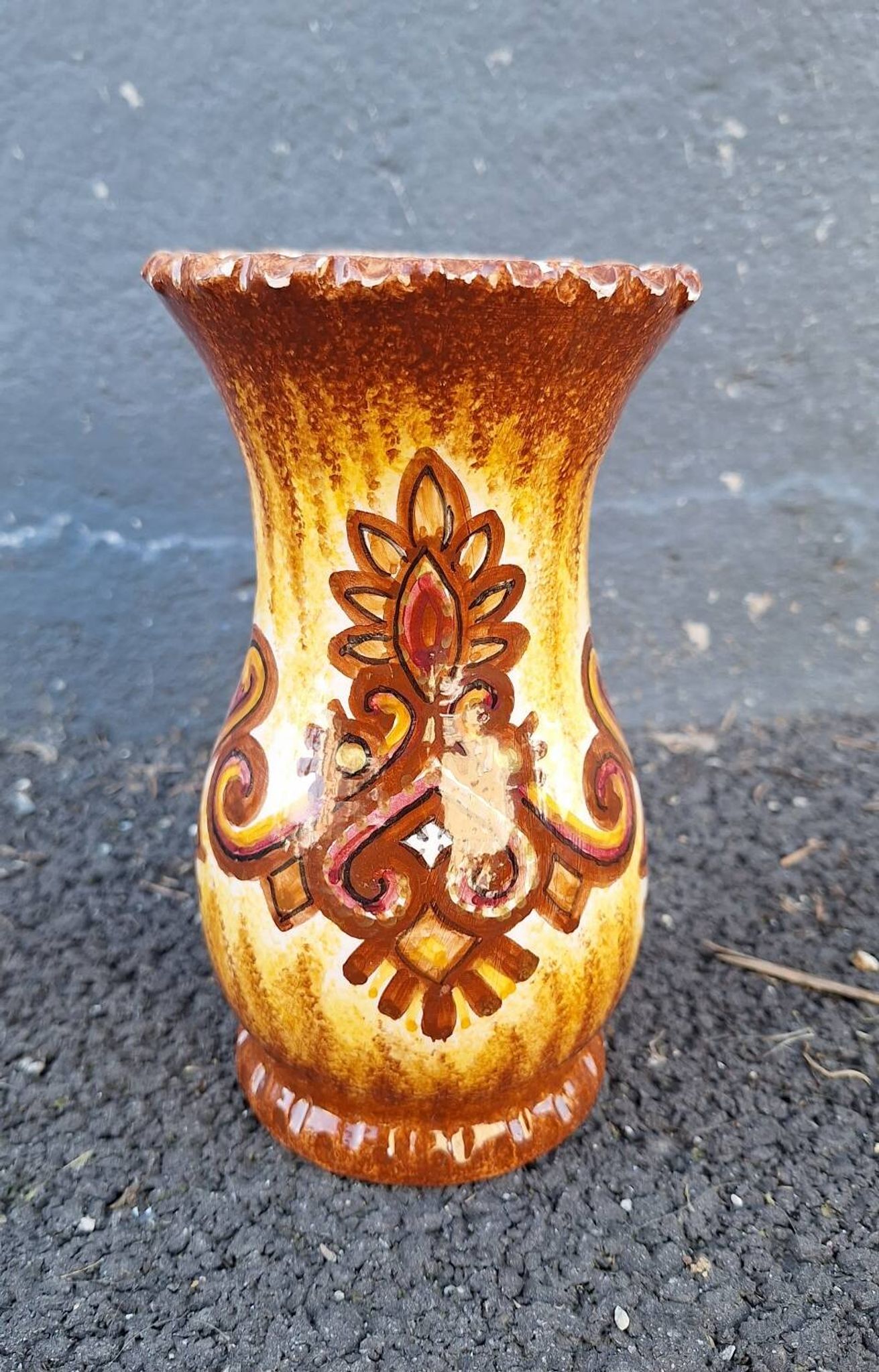 Paul Fouillen Quimper ceramic vase