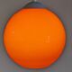 Suspension boule en opaline orange, années 60-70