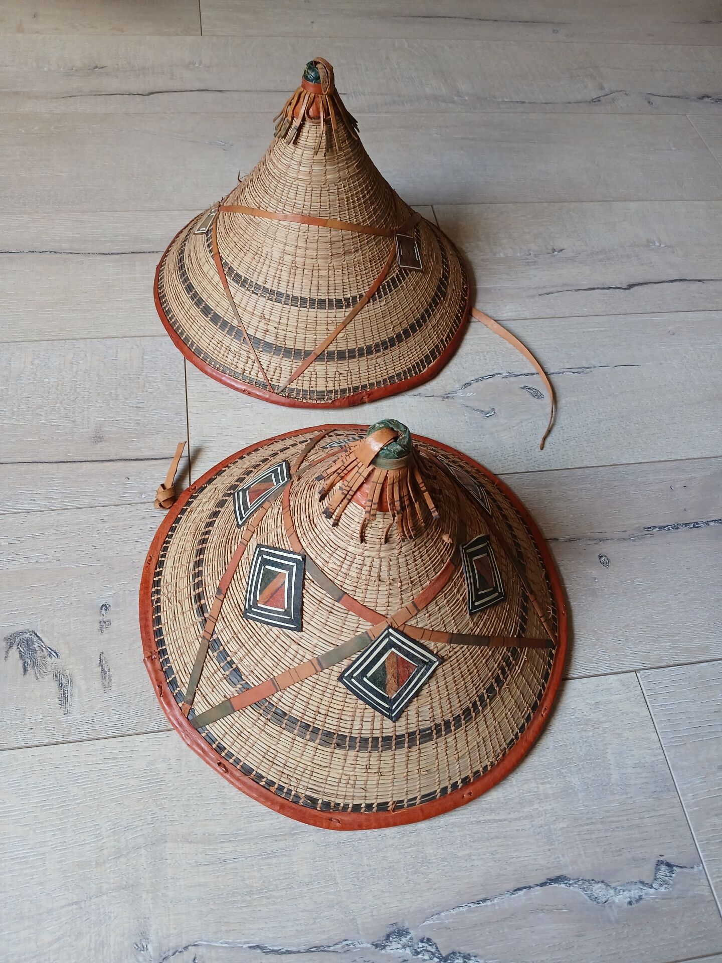 2 ancient African hats