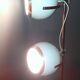 White eyeball 2-light floor lamp