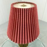 Brass table lamp with folded lampshade 1950’s