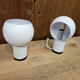 Pair of Italian design bedside lamps 1970 Valenti