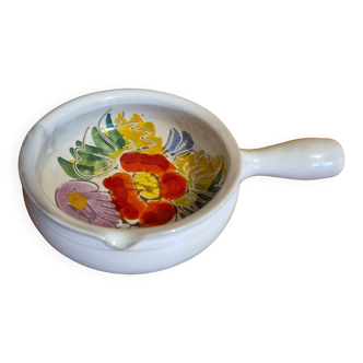 Vallauris handmade pocket emptier with floral decoration