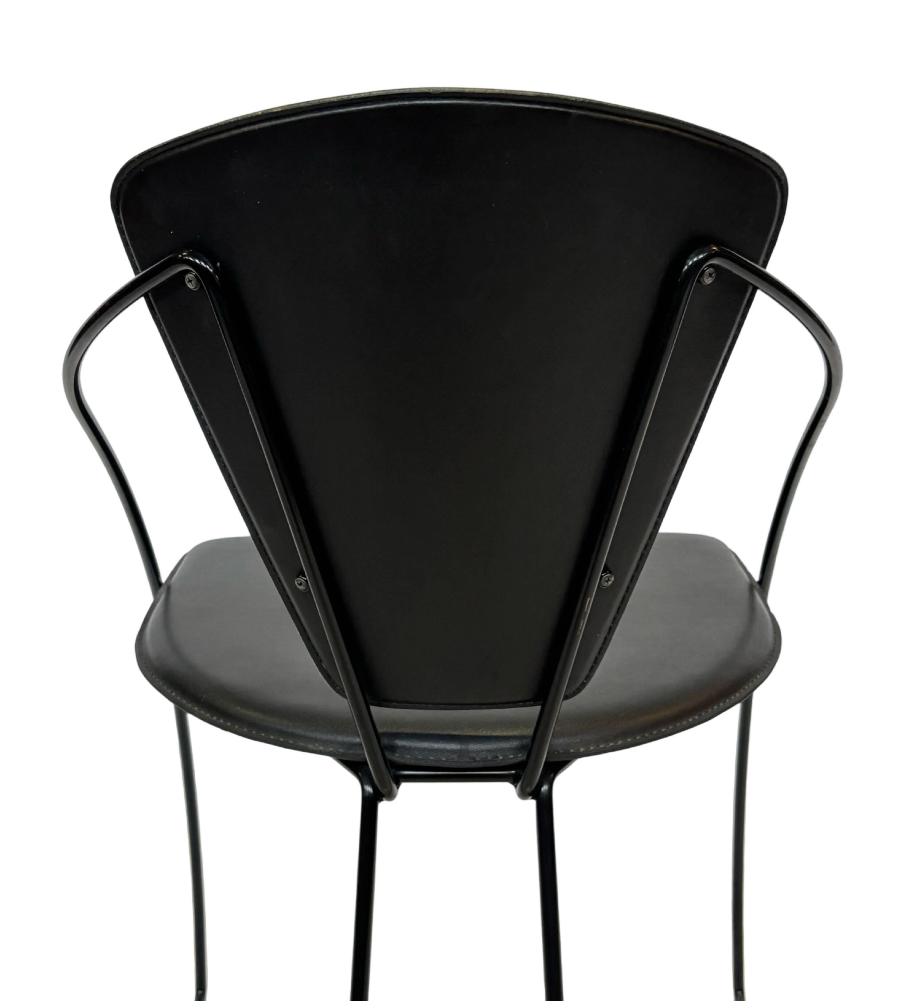 Ensemble de quatre chaises de salle à manger vintage Arrben Linda, design des années 1980