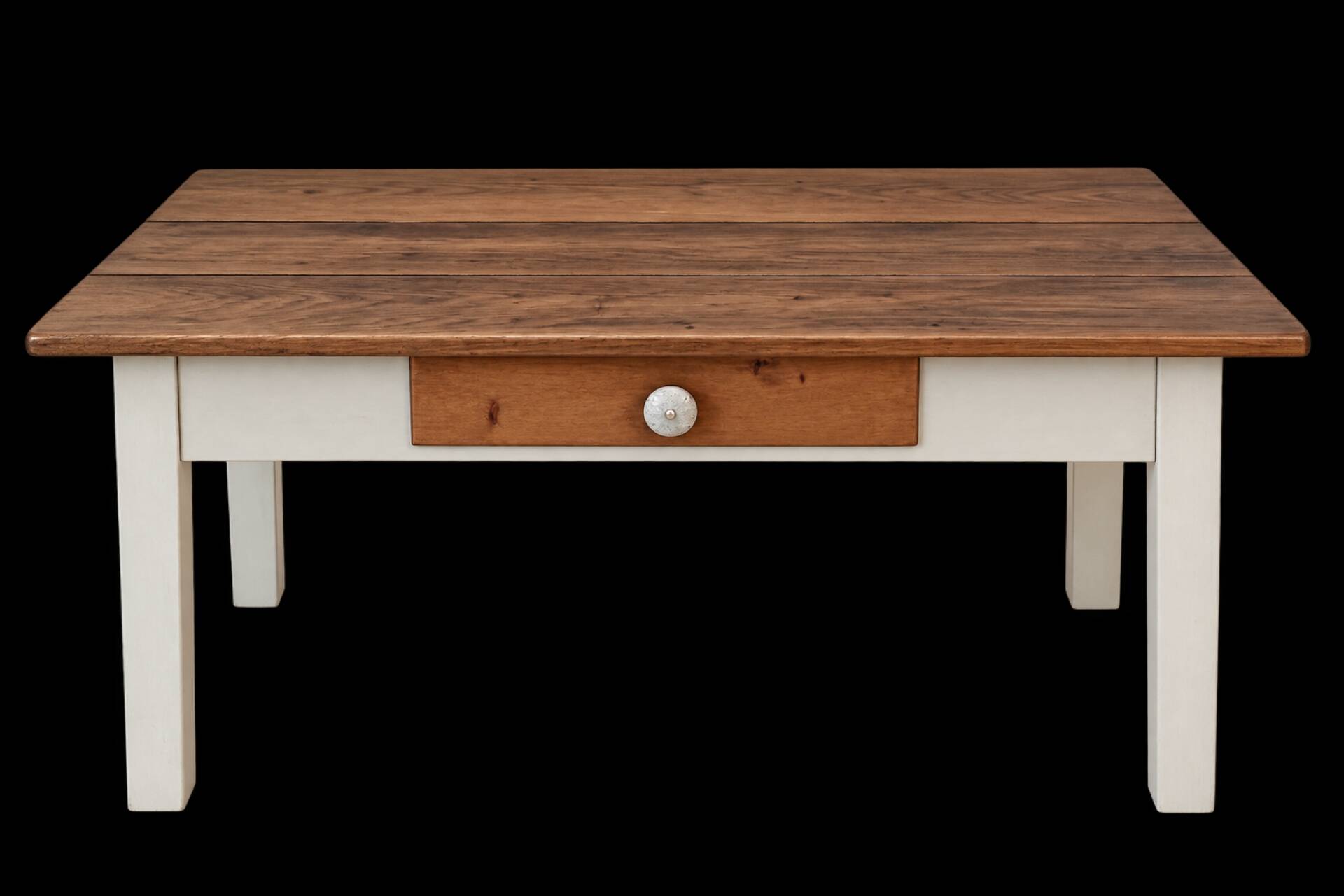 Table basse ancienne avec tiroir