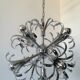 Chandelier sputnik chrome design 1970