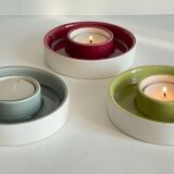 BOUGEOIRS Cracked Ceramic Candle Holder