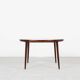 Midcentury Danish extendable round dining table in rosewood by VV Møbler 1960s