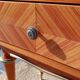 Pair of cherry wood marquetry bedside tables