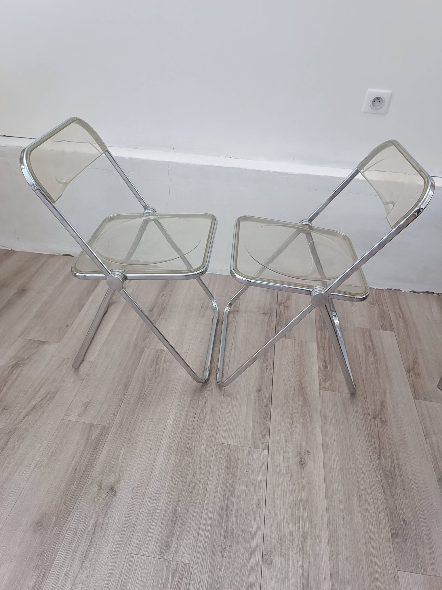 Plia chairs by Giancarlo Piretti for Anonima Castelli 1967