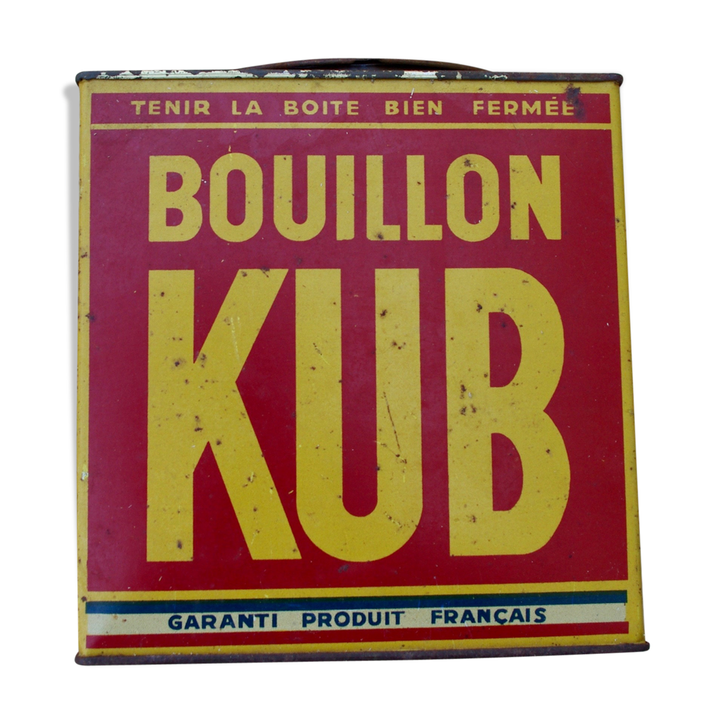 Boîte ancienne métal bouillon KUB Selency