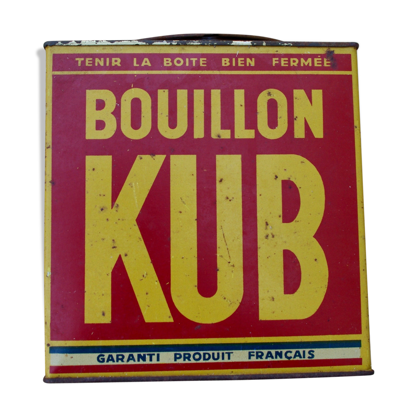 Boîte ancienne métal bouillon KUB Selency